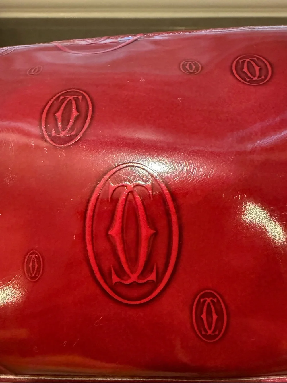 Vintage Cartier “Happy Birthday” Cosmetic Bag/Pouch